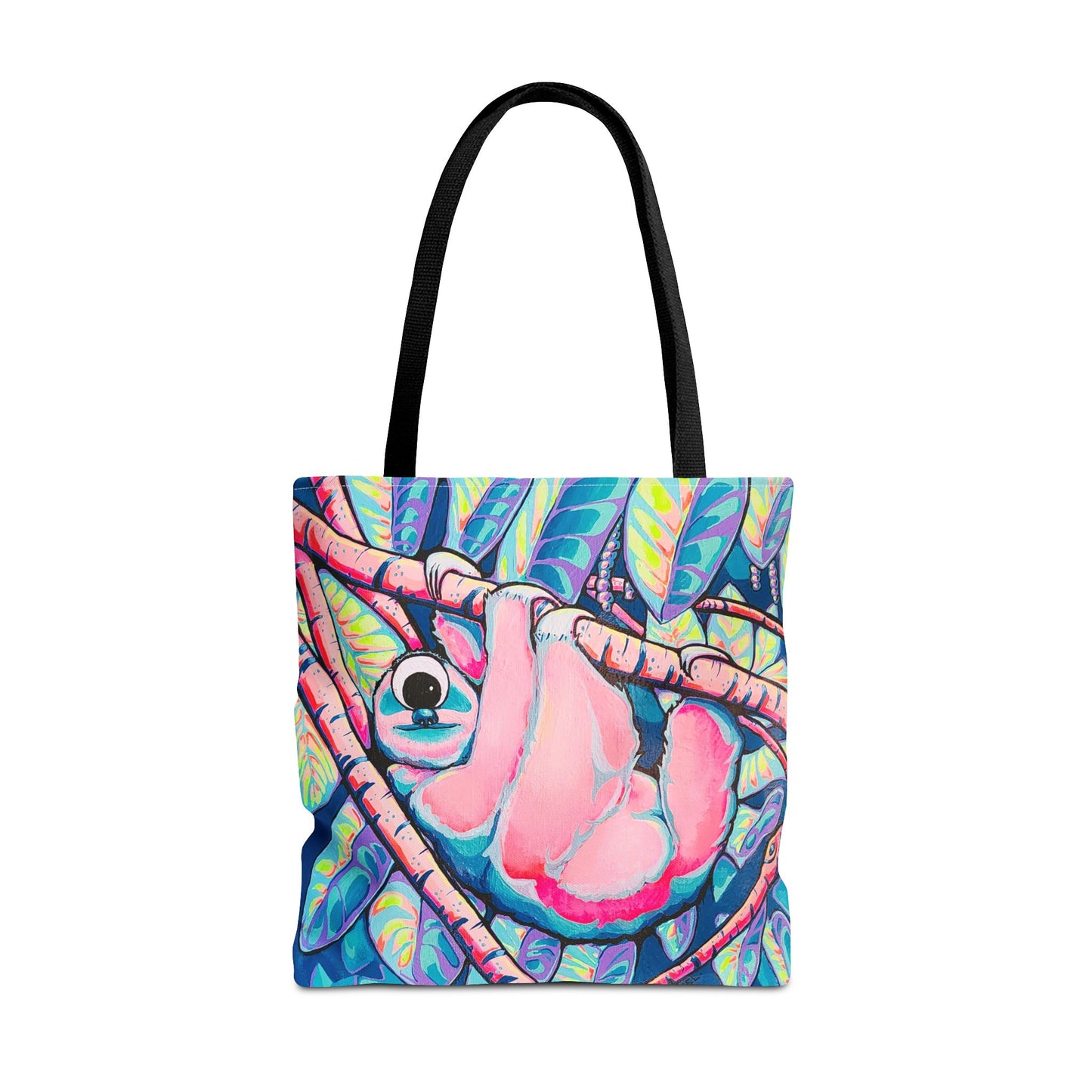 Premium Cyclops Sloth Tote Bag, Original Artist Design, Reusable Shopping Tote, Eco-Friendly