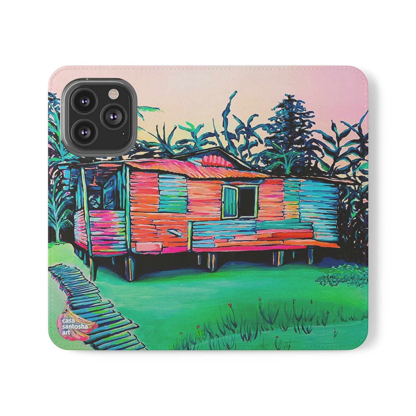 Luis Russell House Bocas Flip Phone Case – Wallet Cover with Card Slots