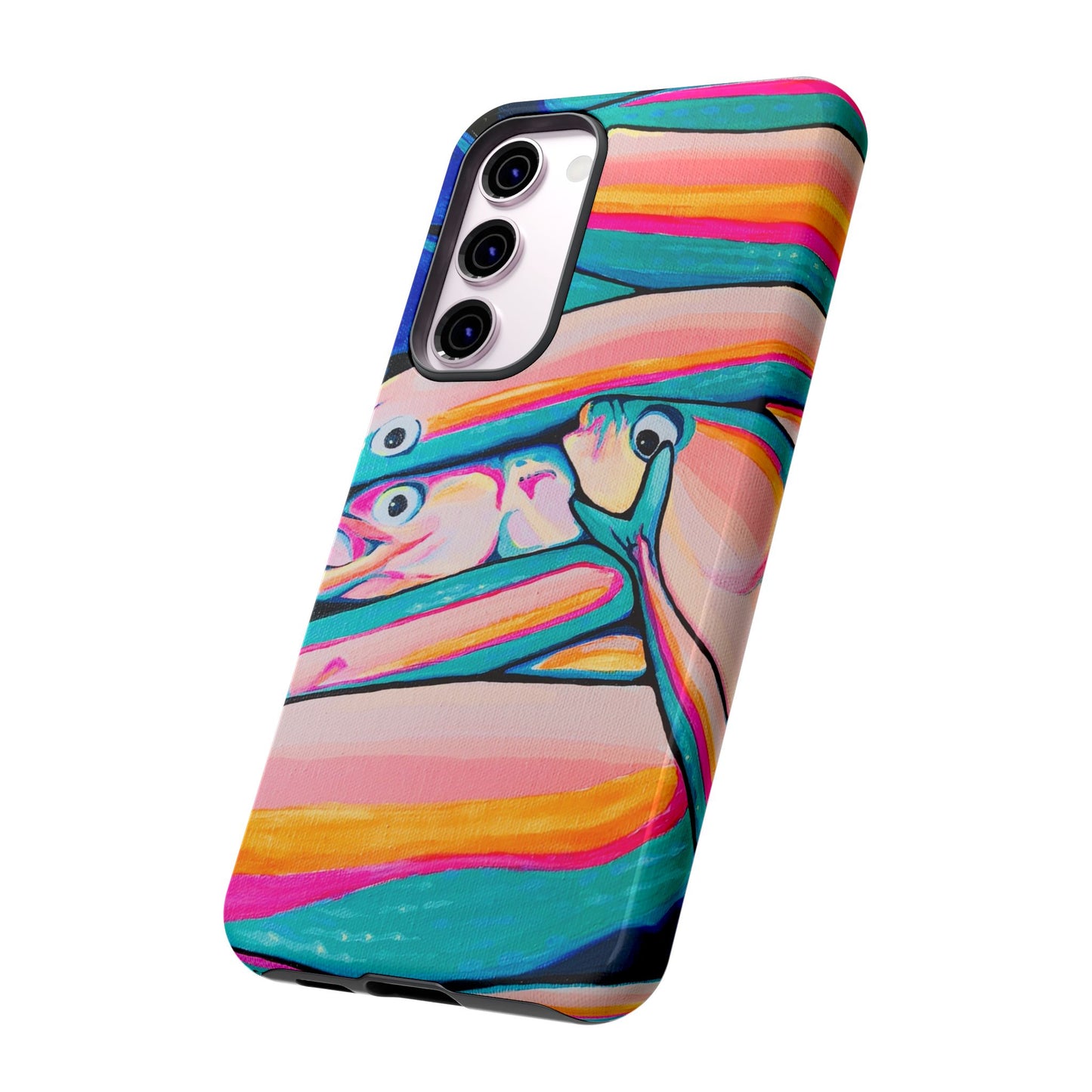 Neon Fish Tough Phone Case