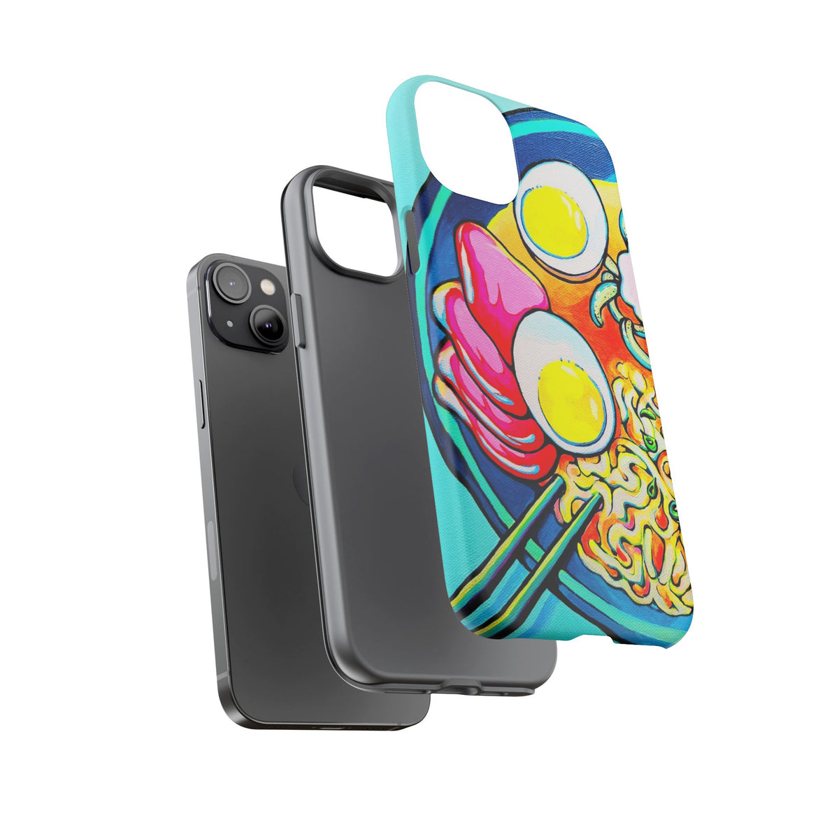 Coque de téléphone résistante Neon Ramen