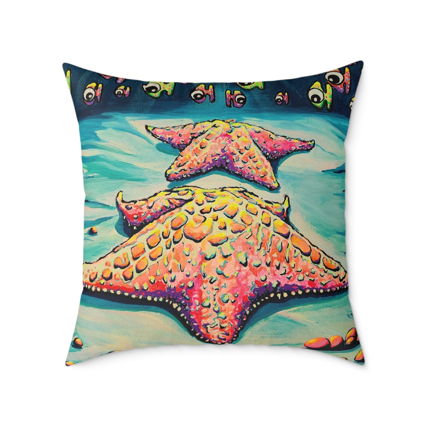 Cyclops Starfish Art Canvas Decorative Pillow