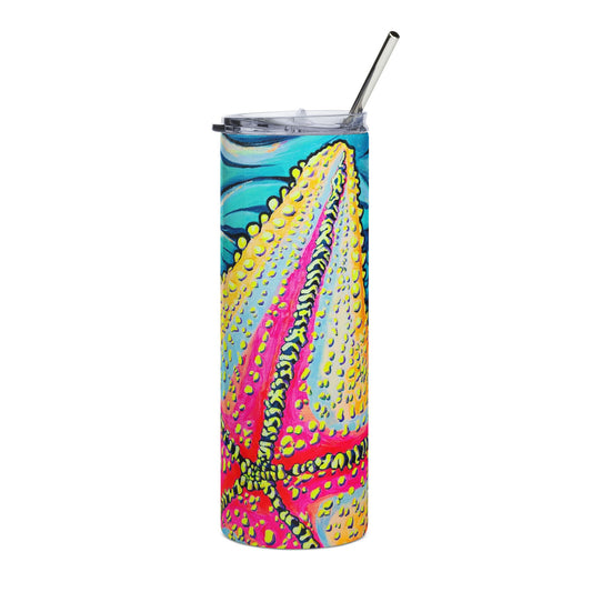 Starfish Beach Bocas Stainless Steel Tumbler, 20oz | Fun Travel Mug, Eco-Friendly