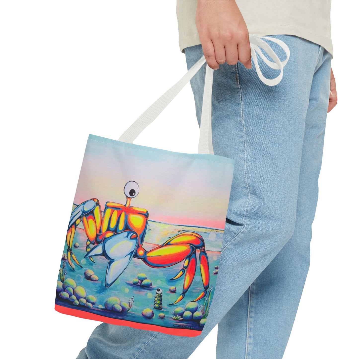 Premium Cyclops Crab Tote Bag, Original Artist Design, Reusable Shopping Tote,  Eco-Friendly