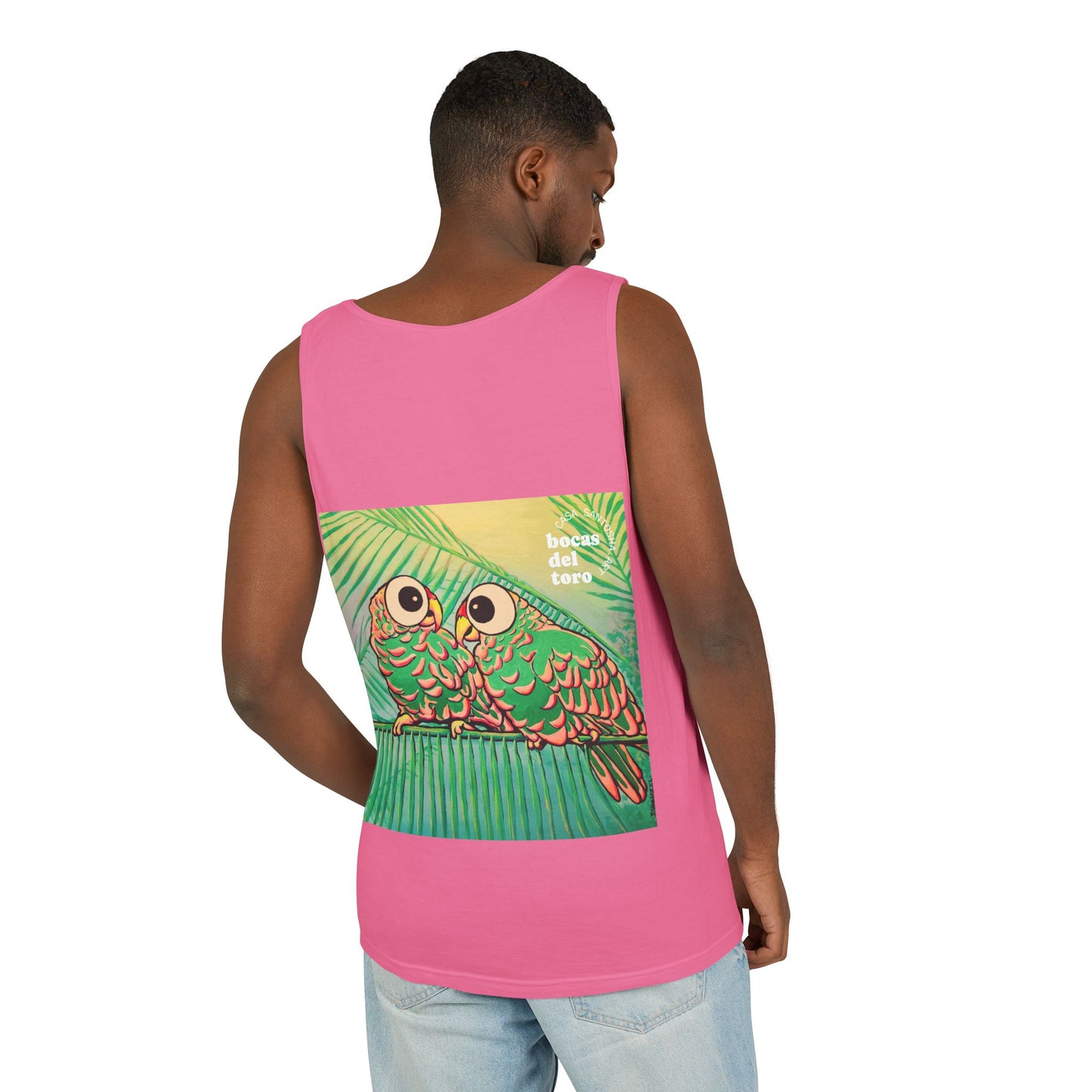Unisex Chatty Cyclops Parrots Tank Top - Perfect for Summer Vibes