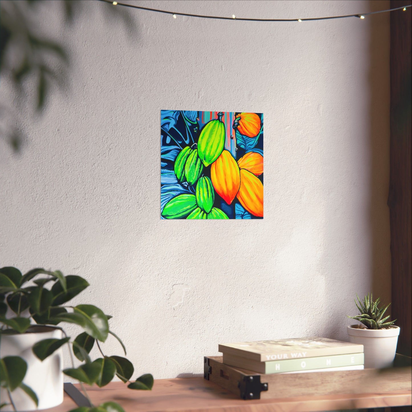 Neon Cacao Giclée Art Poster