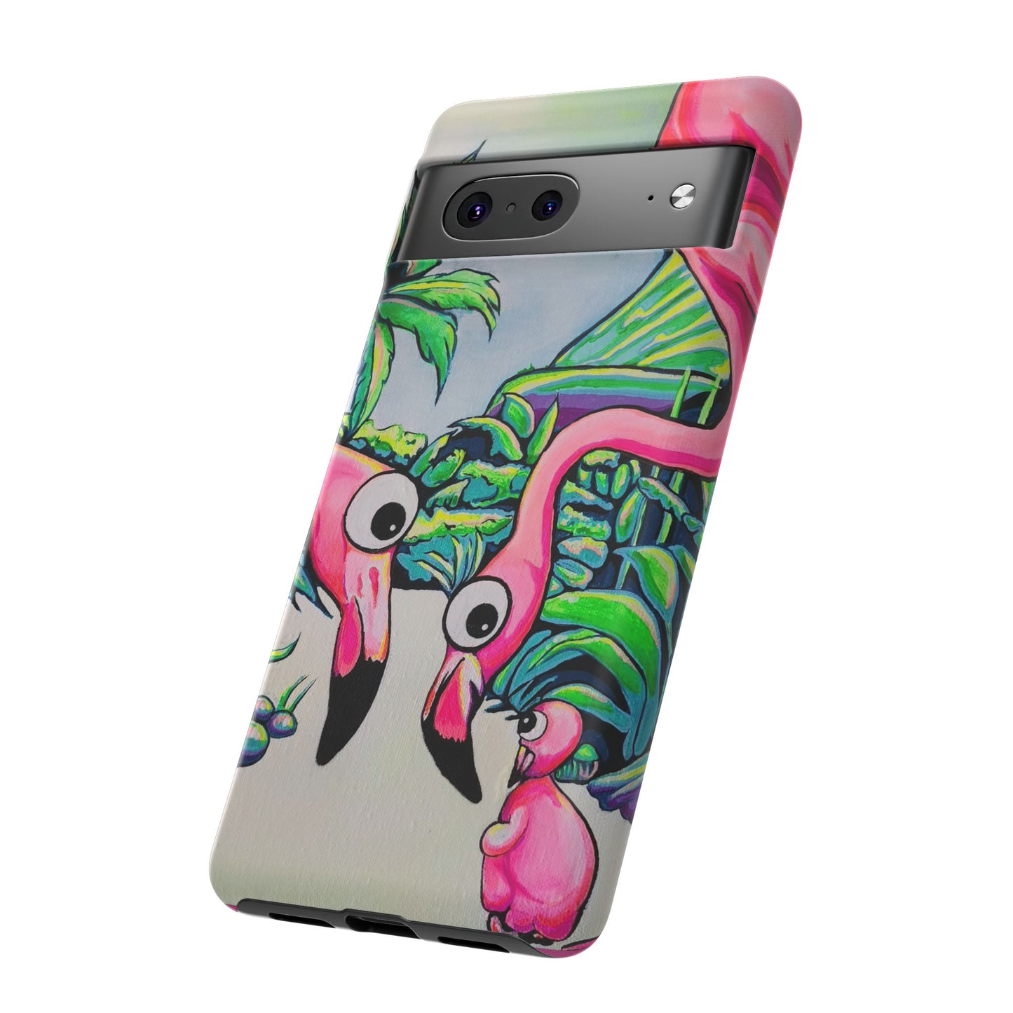 Cyclops Flamingo Family Tough Phone Case
