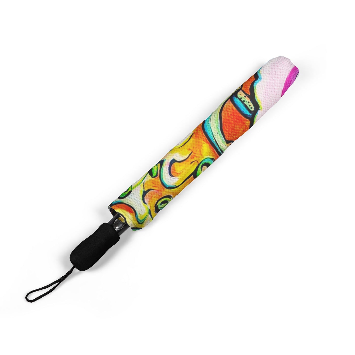 Neon Ramen Tropical Umbrella - Foldable & Stylish Rain Gear