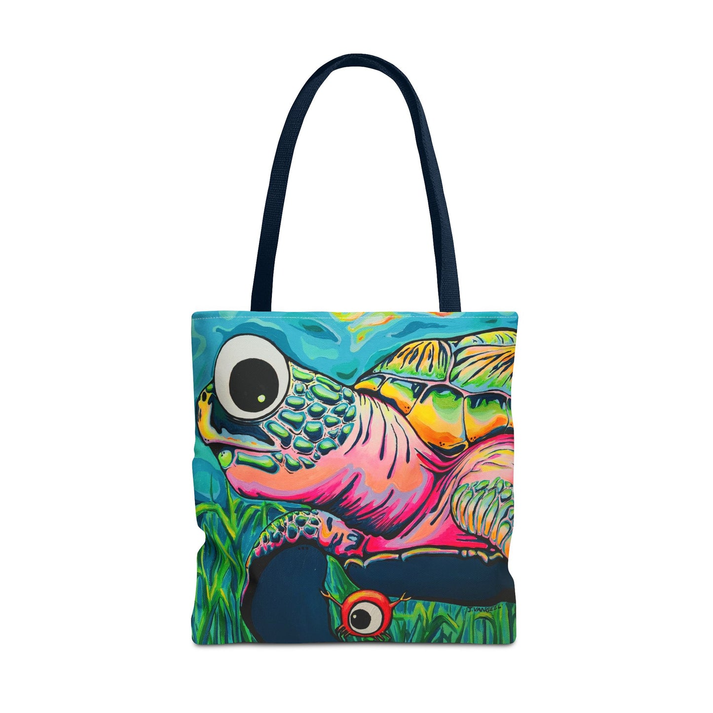 Cyclops Turtle Tote Bag, Original Artist Design, Reusable Shopping Tote,  Eco-Friendly