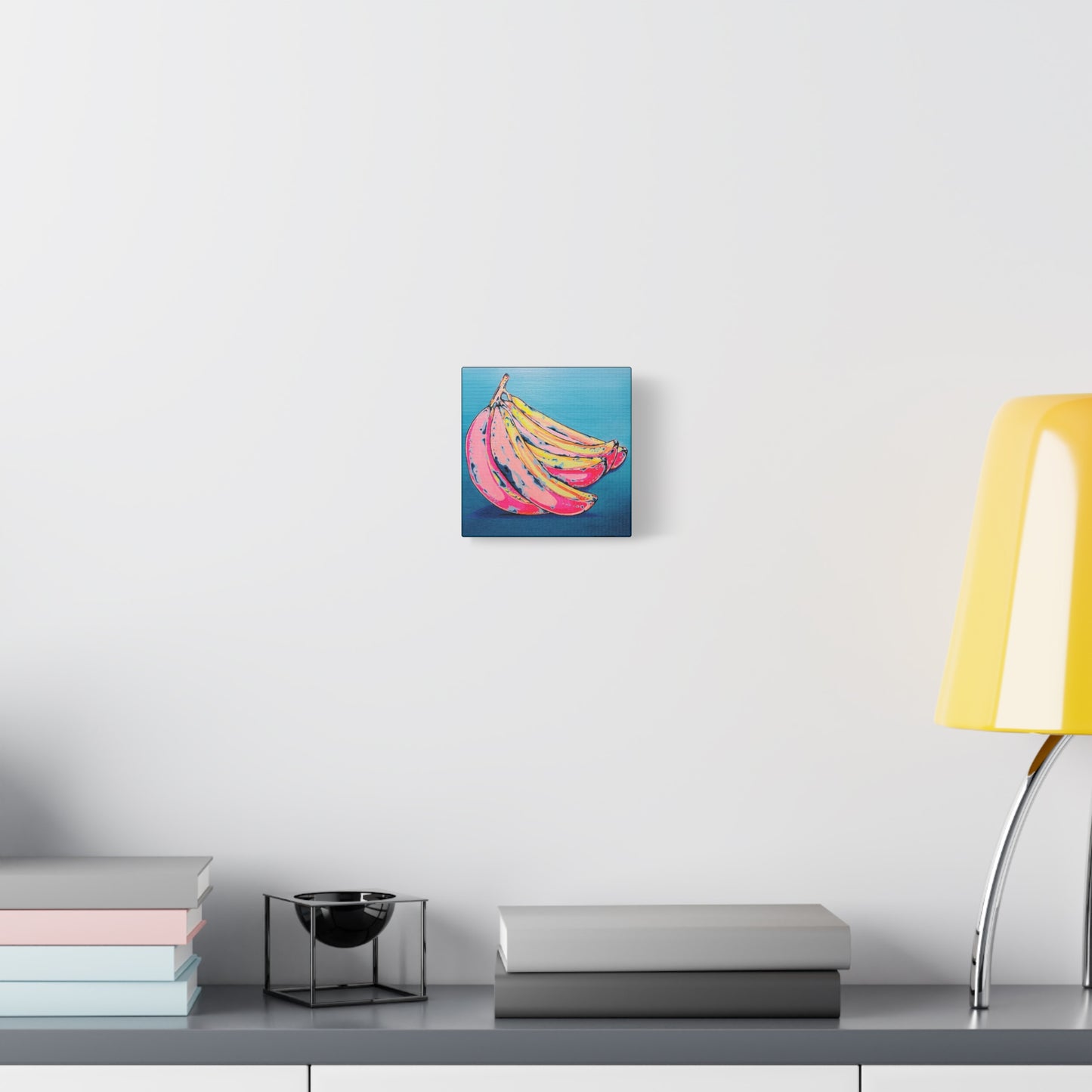 Neon Bananas Canvas Wall Art