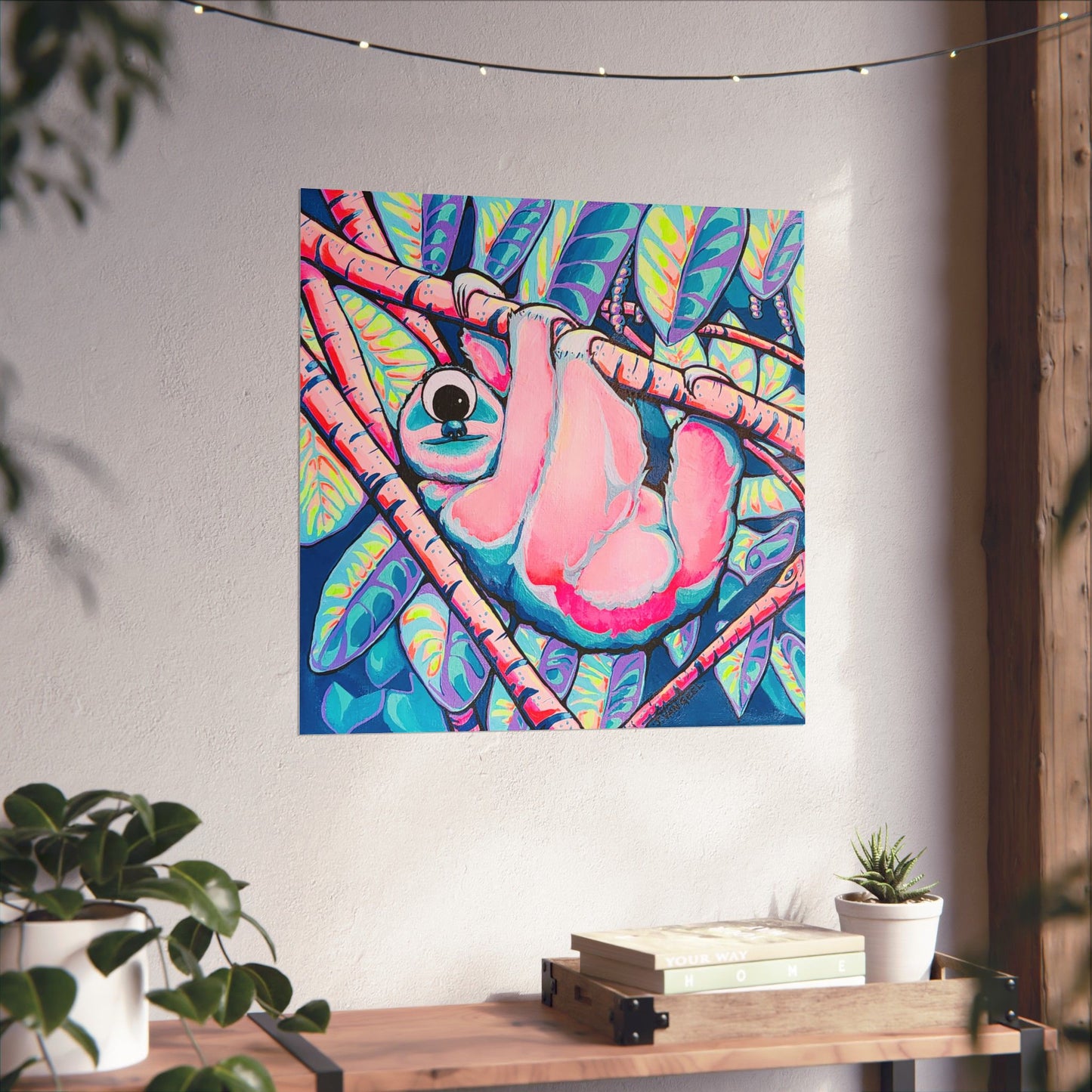 Cyclops Sloth Giclée Art Poster