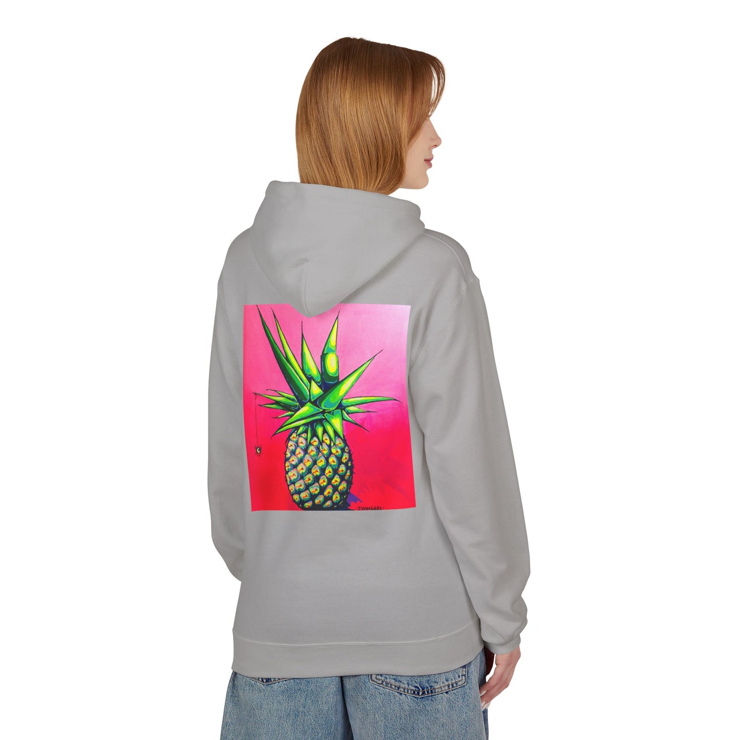 Unisex Neon Pineapple Soft Hoodie