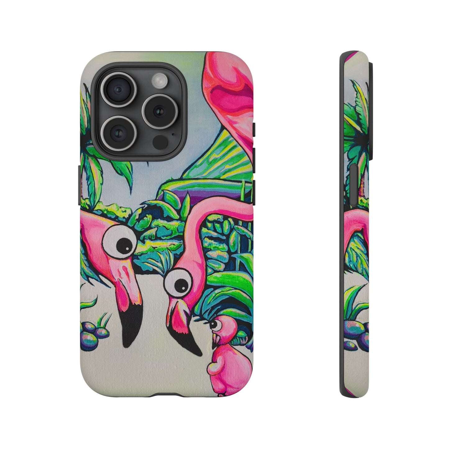Cyclops Flamingo Family Tough Phone Case