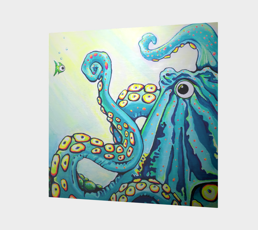Cyclops Octopus Aluminum Wall Art