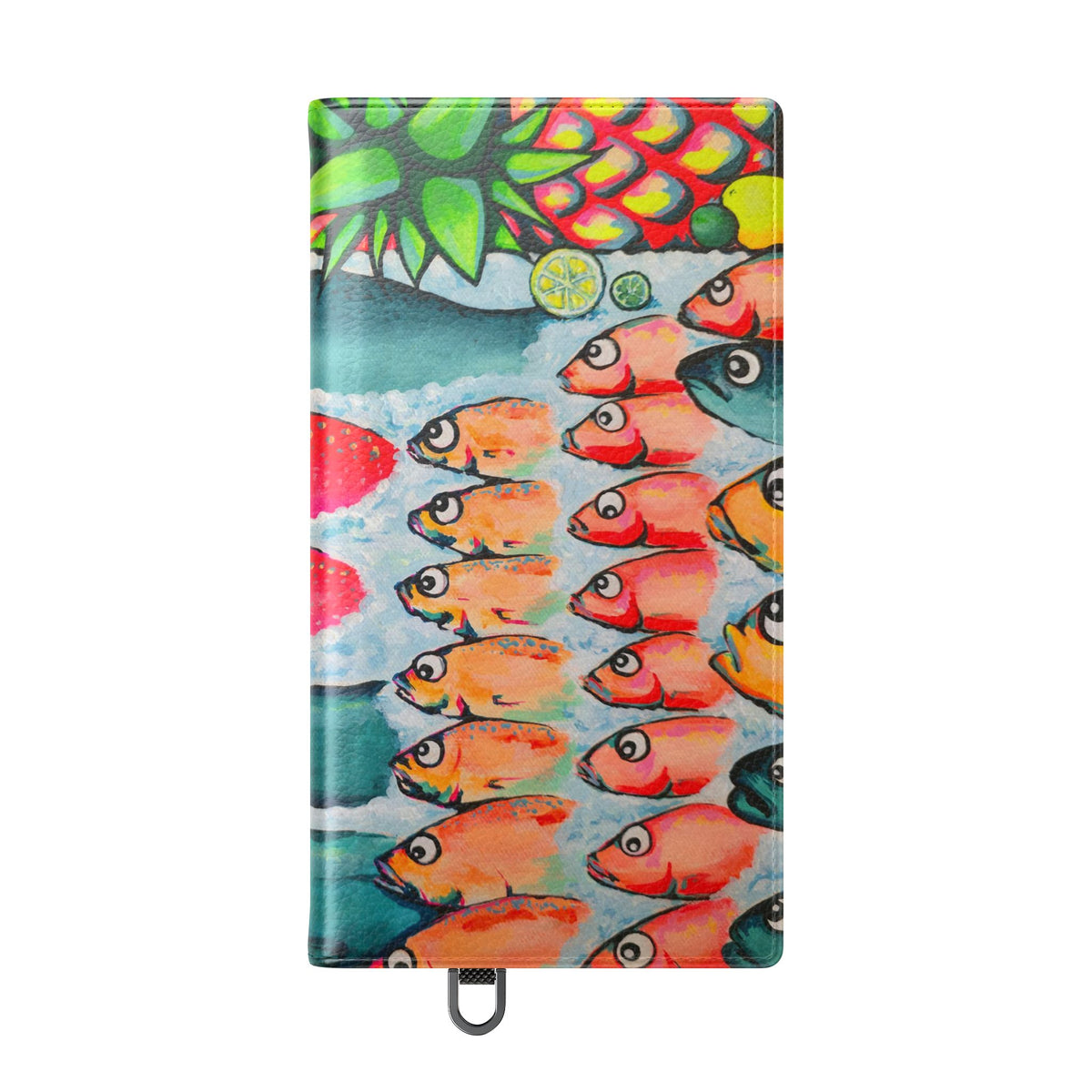 Neon Cabo Fish Market Flip Phone Case – Wallet Cover with Card Slots