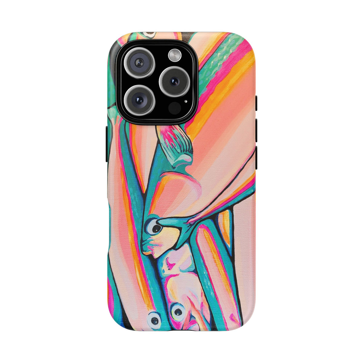Neon Fish Tough Phone Case