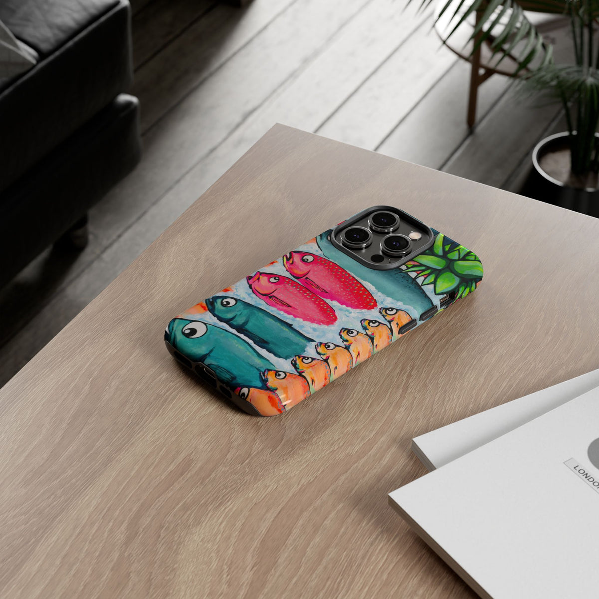 Neon Cabo Fish Market Tough Phone Case