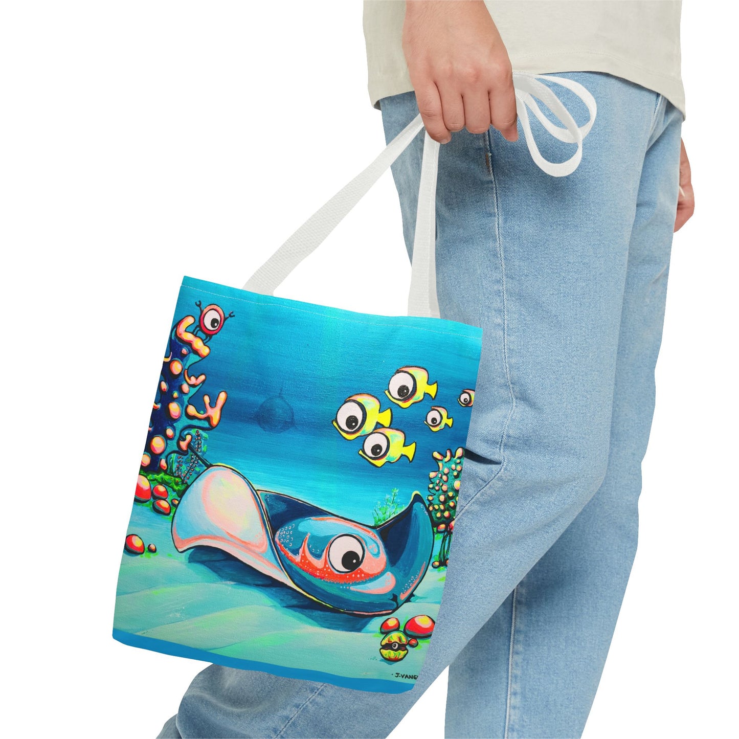Premium Cyclops Stingray Tote Bag, Original Artist Design, Reusable Shopping Tote, Eco-Friendly