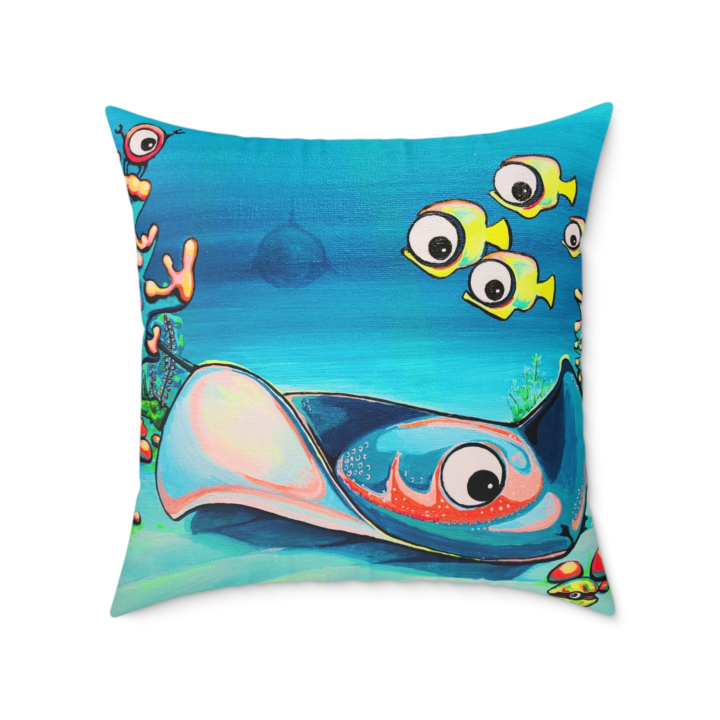 Cyclops Stingray Art Canvas Decorative Pillow