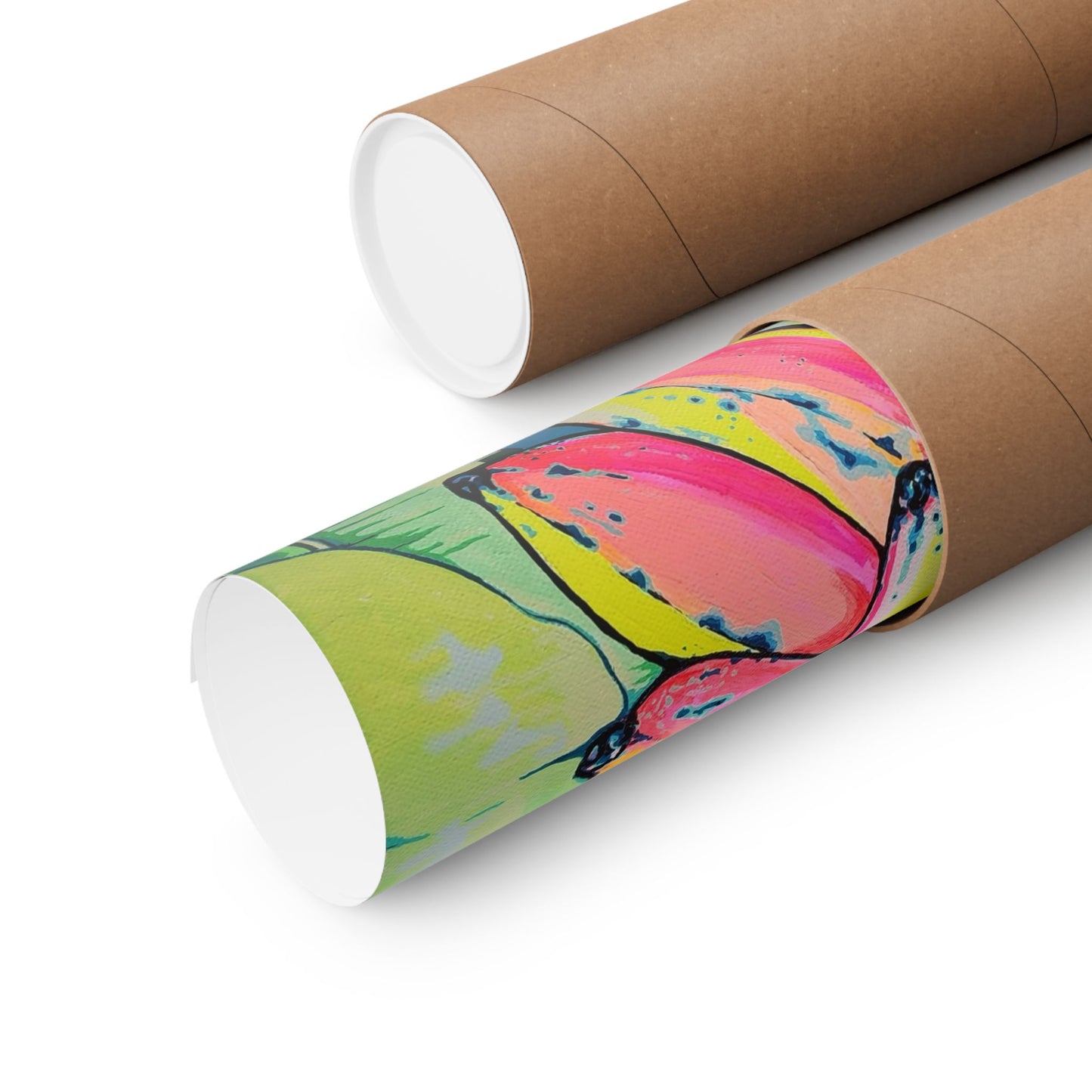 Neon Primitivo Bananas Giclée Art Poster