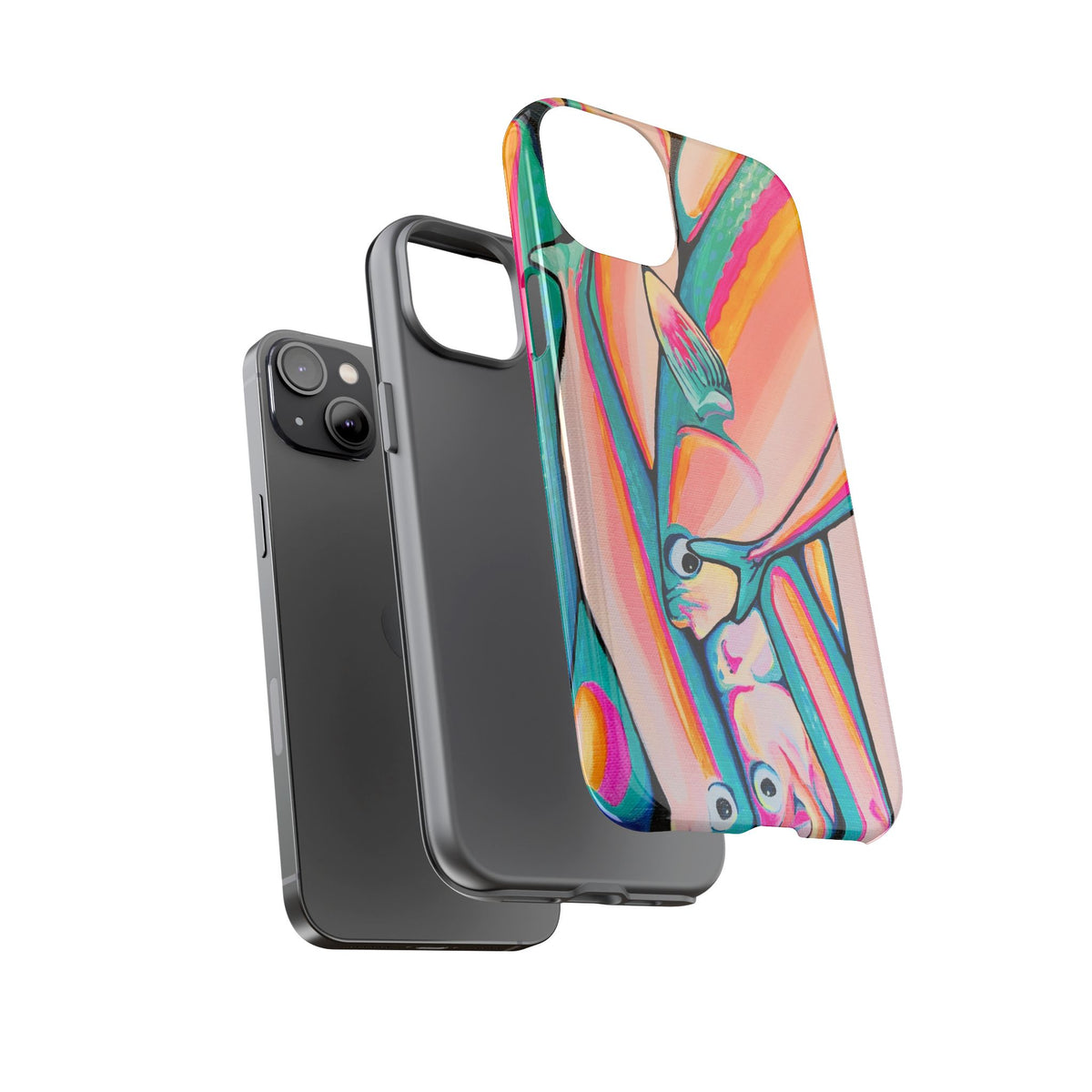 Neon Fish Tough Phone Case