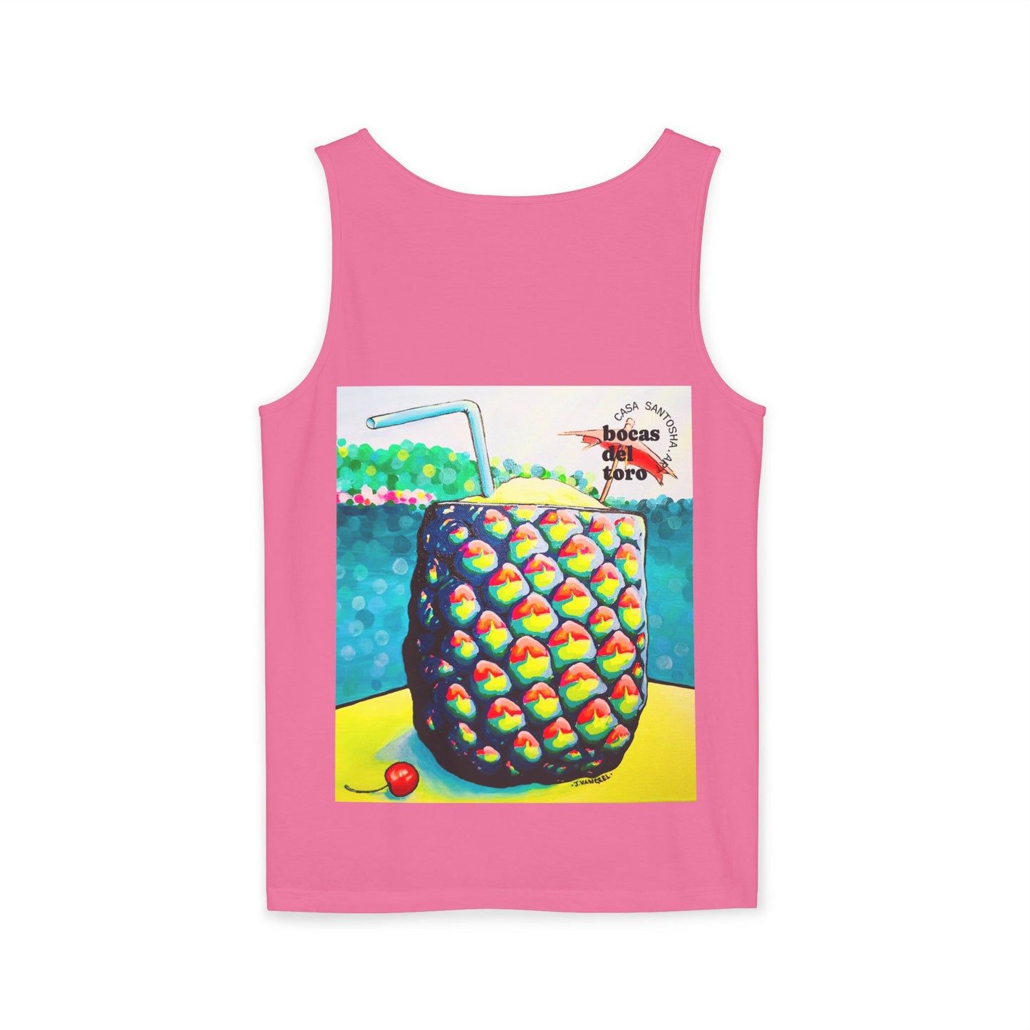 Unisex Neon Piña Colada Tank Top - Perfect for Summer Vibes