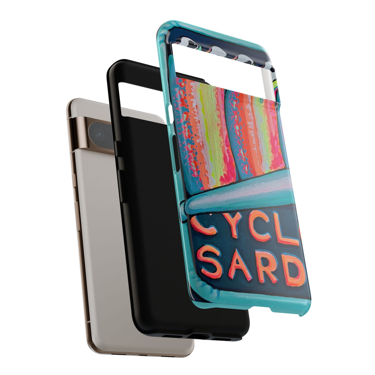 Neon Sardines Tough Phone Case