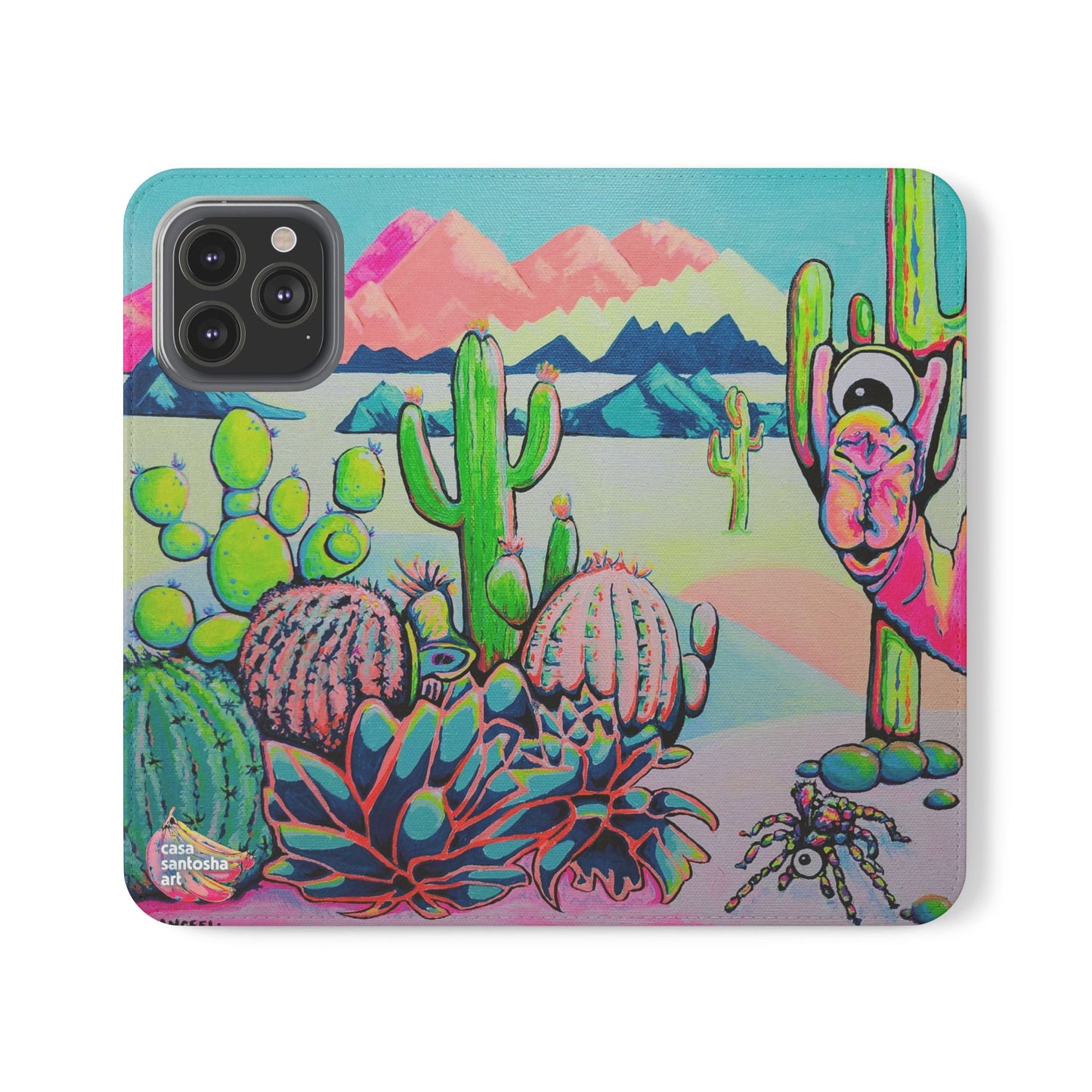 Cyclops Camel Flip Phone Case – Wallet Cover with Card Slots