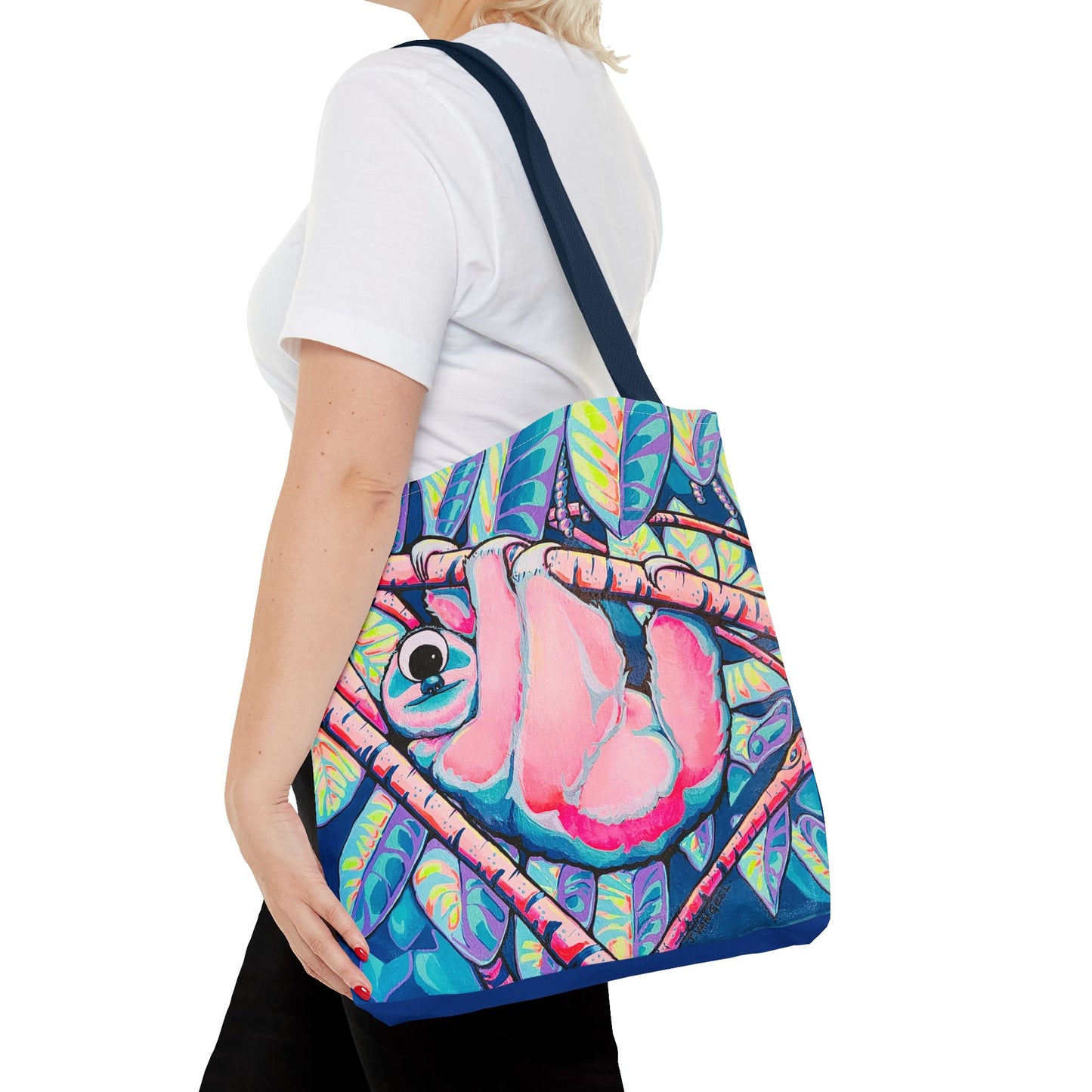 Premium Cyclops Sloth Tote Bag, Original Artist Design, Reusable Shopping Tote, Eco-Friendly