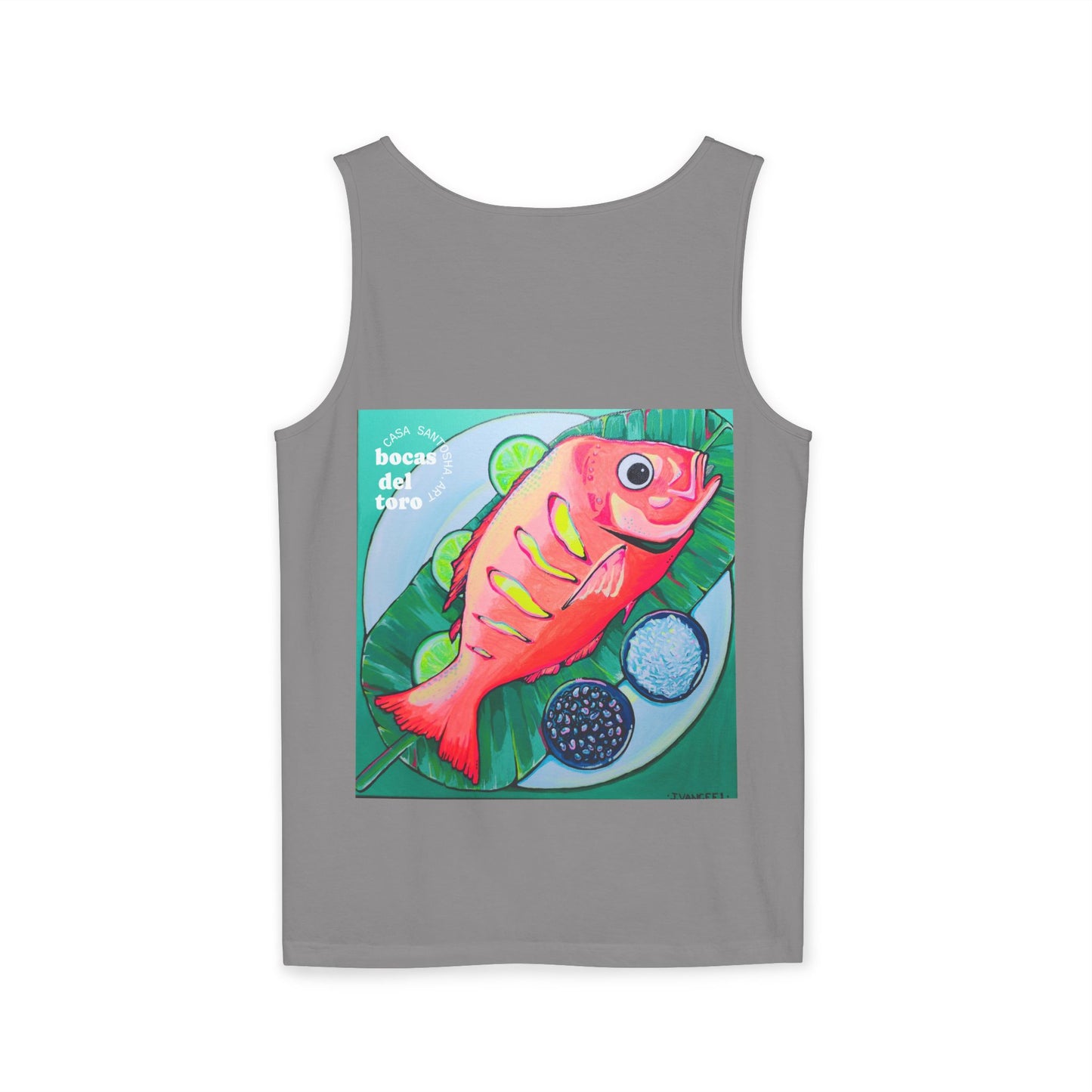 Unisex Neon Fried Fish Tank Top - Perfect for Summer Vibes