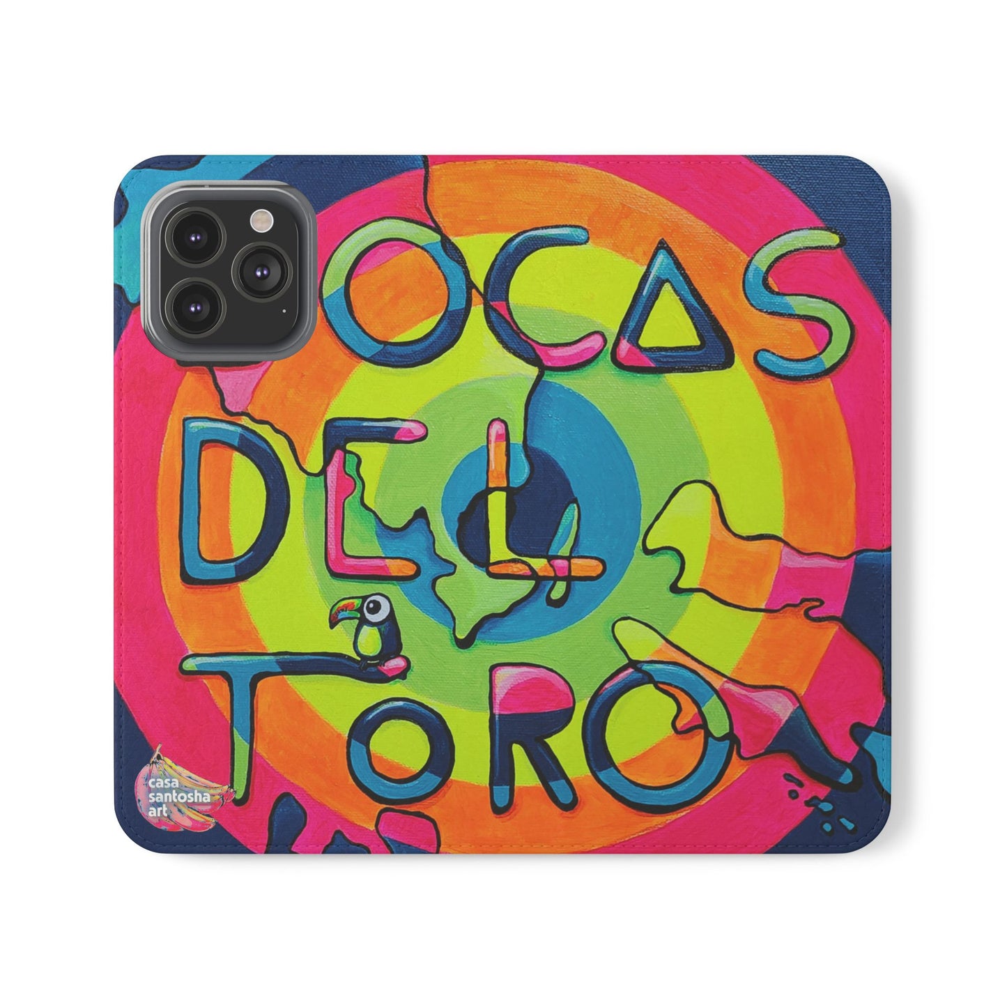 Bocas Del Toro Islands Flip Phone Case – Wallet Cover with Card Slots