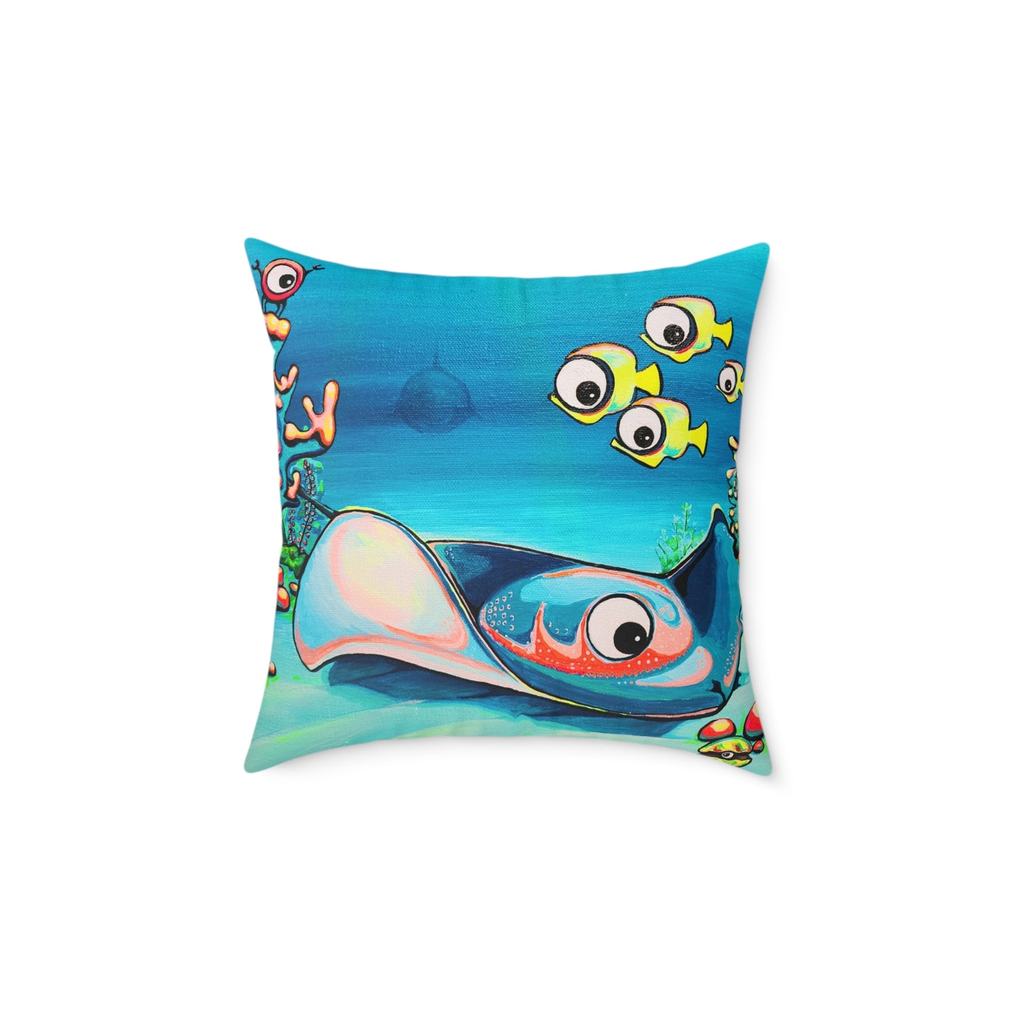 Cyclops Stingray Art Canvas Decorative Pillow