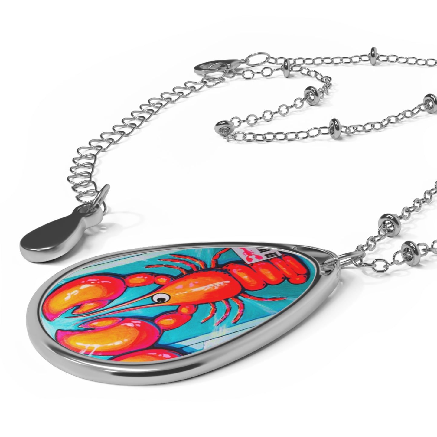 Neon Lobster Necklace