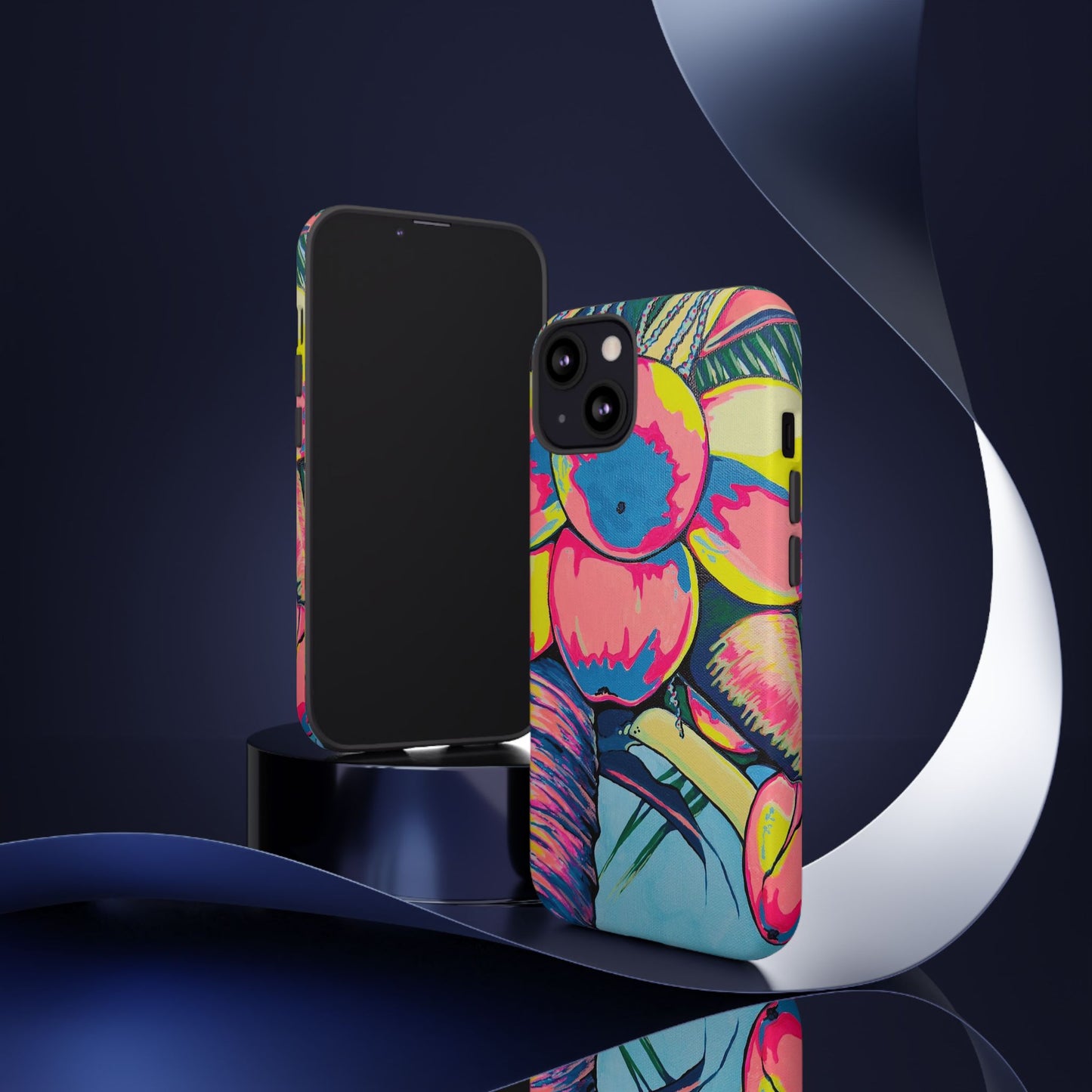 Neon Coconuts Tough Phone Case