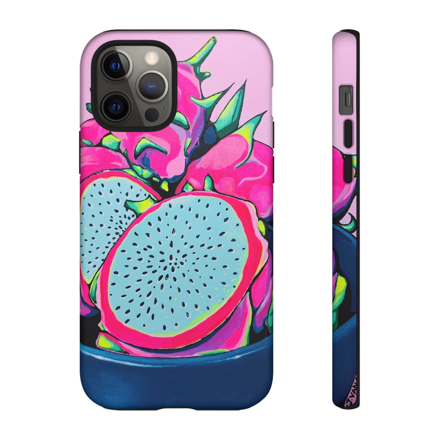 Neon Pink Dragon Fruit Tough Phone Case