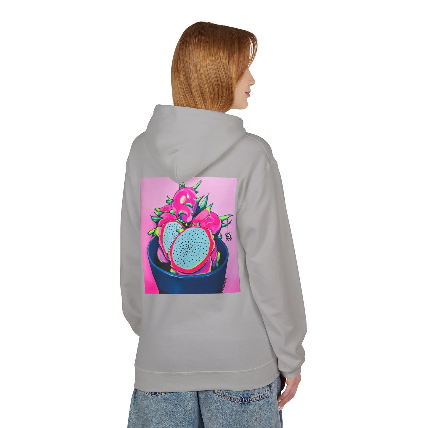 Unisex Neon Pink Dragon Fruit Soft Hoodie
