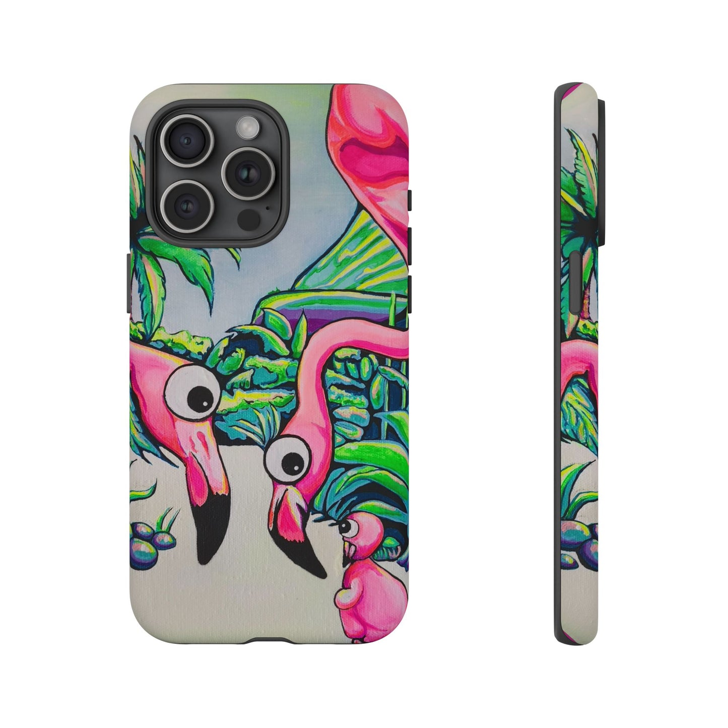 Cyclops Flamingo Family Tough Phone Case