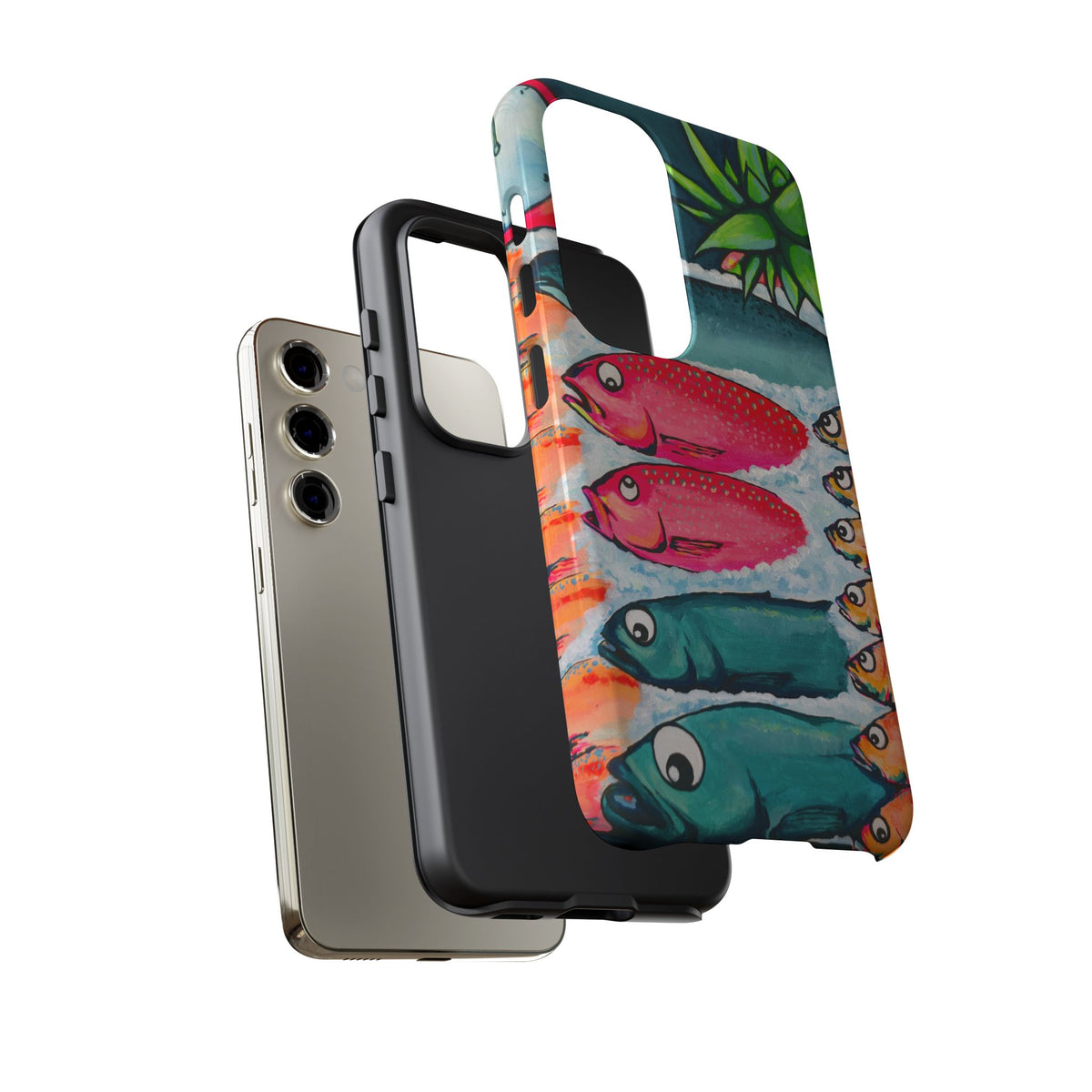 Neon Cabo Fish Market Tough Phone Case