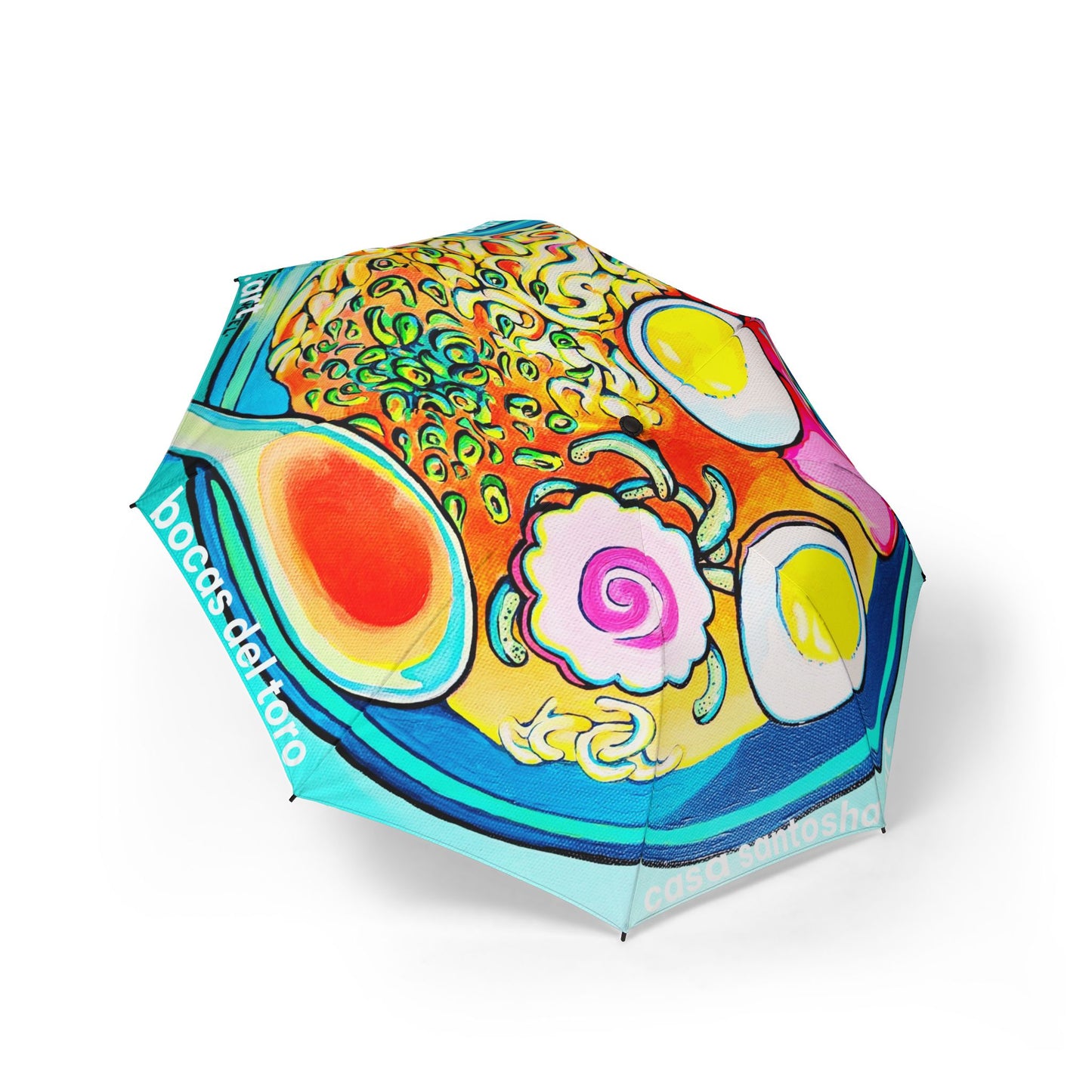 Neon Ramen Tropical Umbrella - Foldable & Stylish Rain Gear