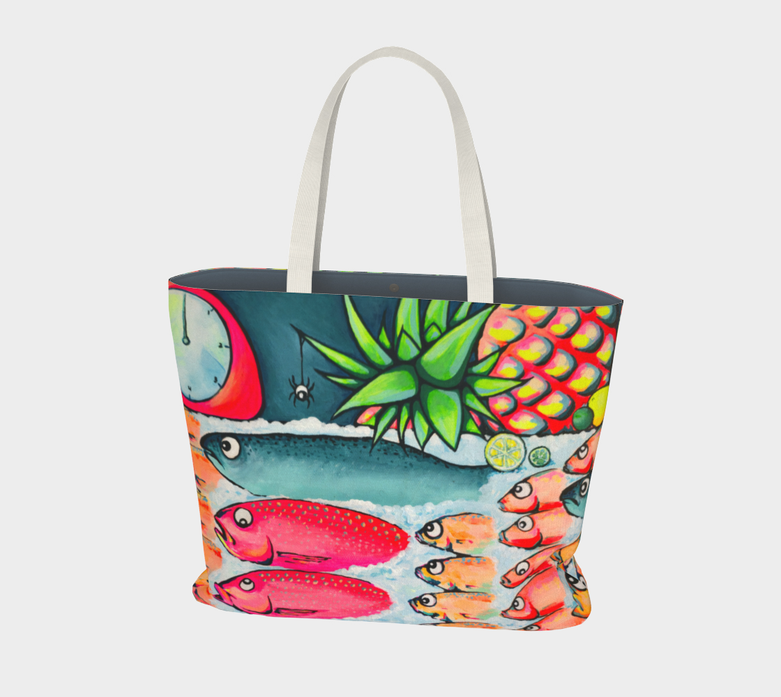 Neon Cabo Fish Market Tote