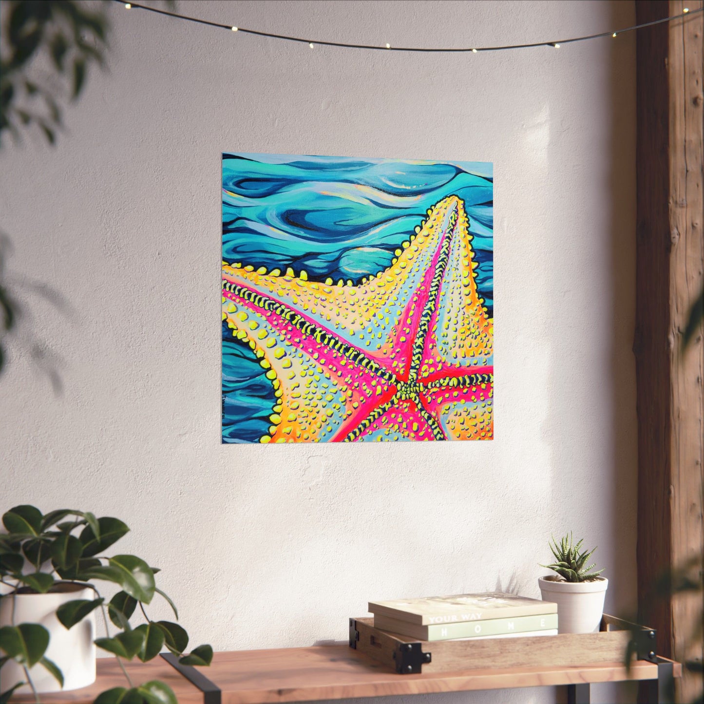 Starfish Beach Bocas Giclée Art Poster