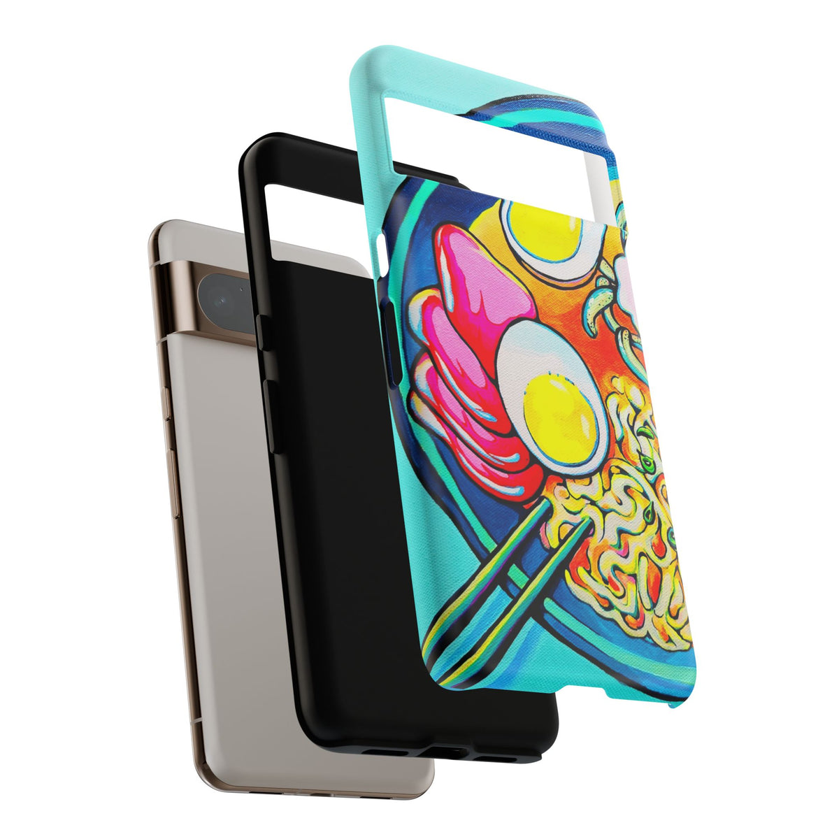 Coque de téléphone résistante Neon Ramen