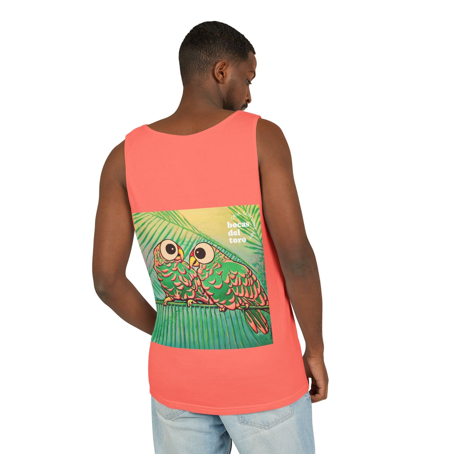 Unisex Chatty Cyclops Parrots Tank Top - Perfect for Summer Vibes