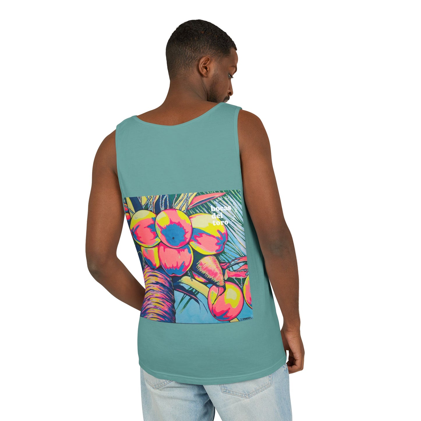 Unisex Neon Coconuts Tank Top - Perfect for Summer Vibes