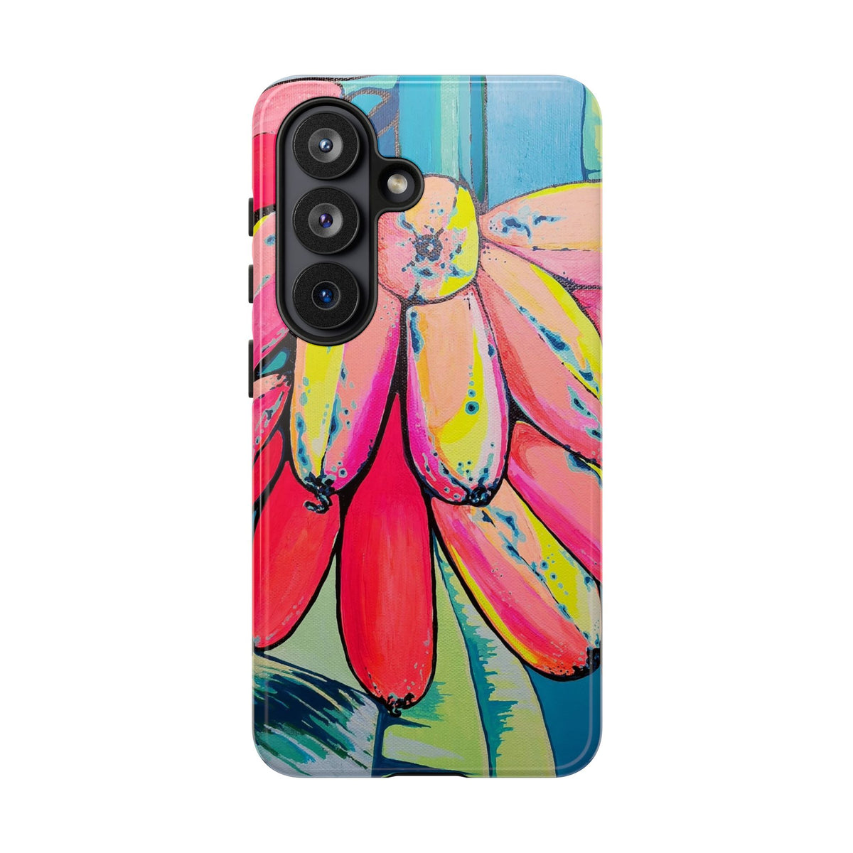 Neon Primitivo Bananas Tough Phone Case
