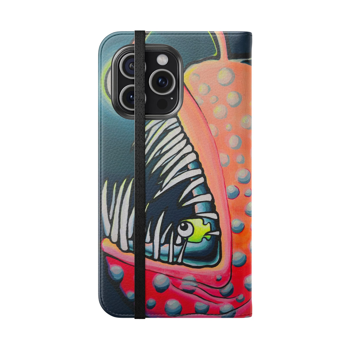 Cyclops Anglerfish Flip Phone Case – Wallet Cover with Card Slots