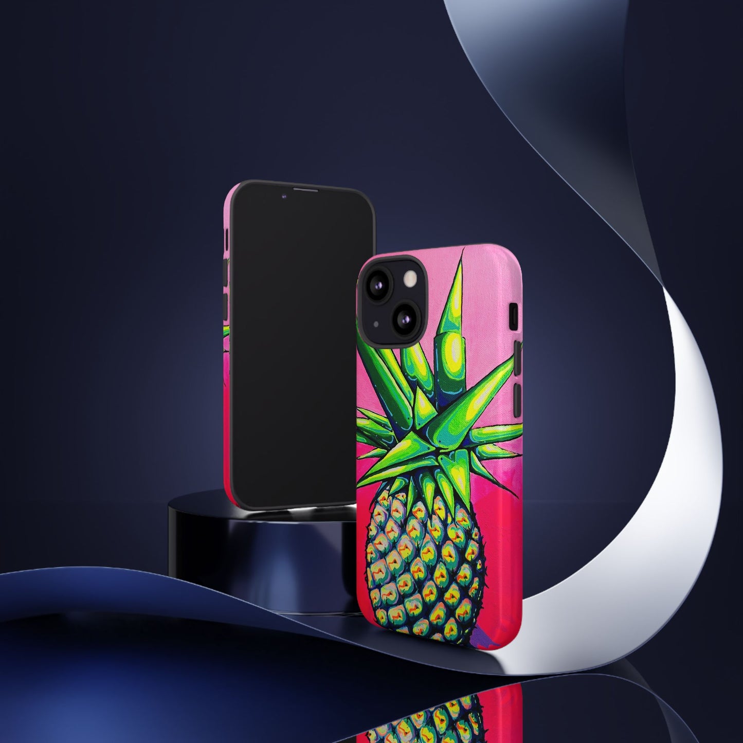 Neon Pineapple Tough Phone Case