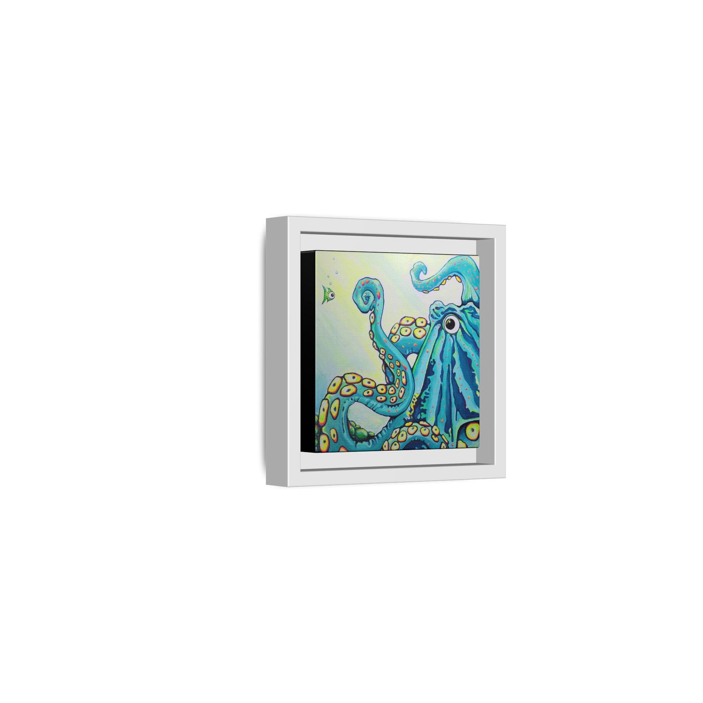 Framed Cyclops Octopus Canvas Print