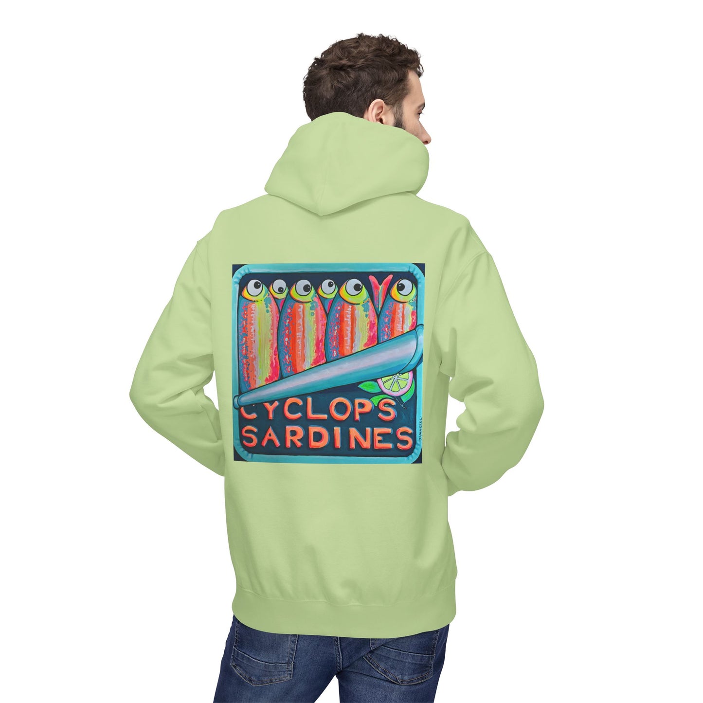 Unisex Neon Sardines Soft Hoodie