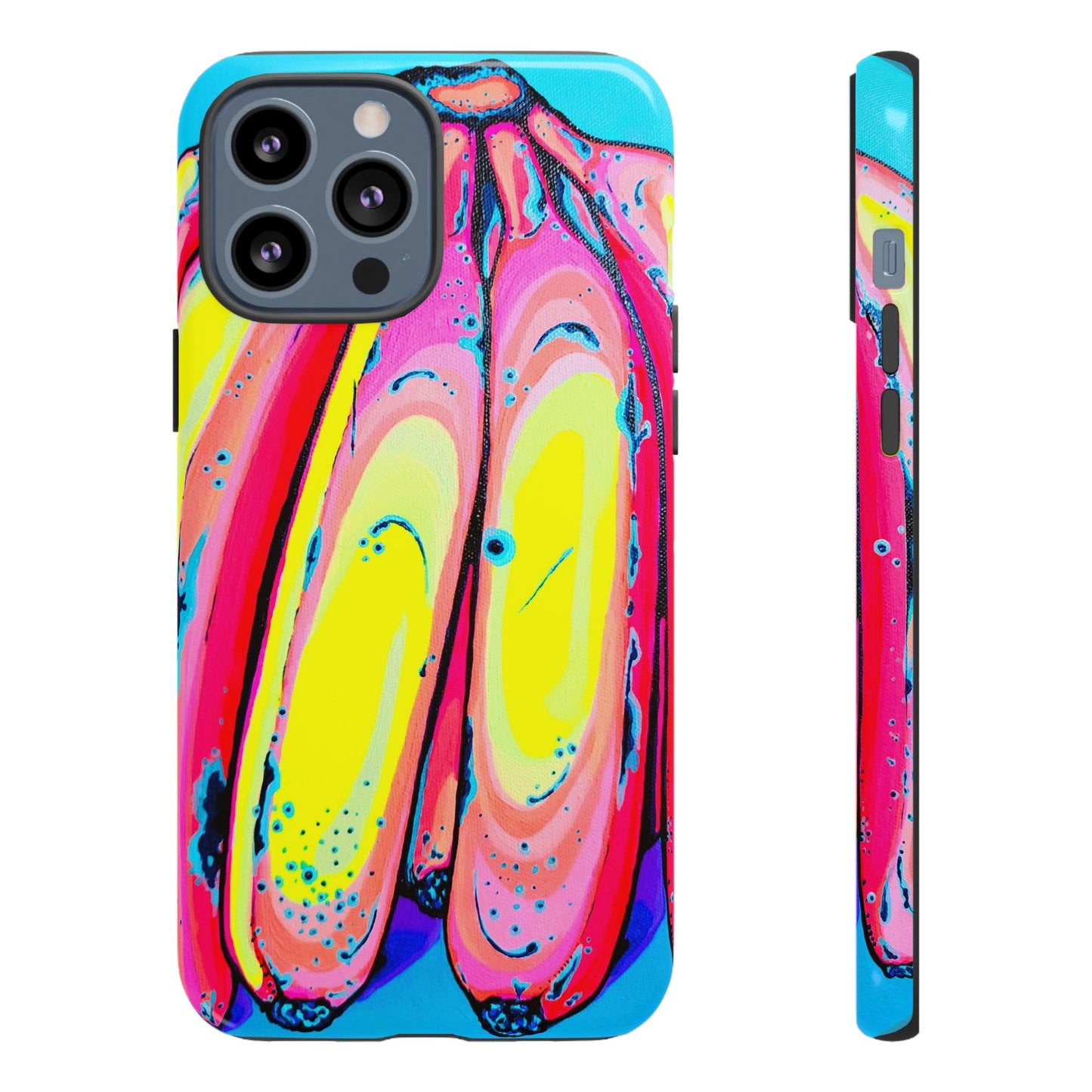 Neon Fat Bananas Tough Phone Case