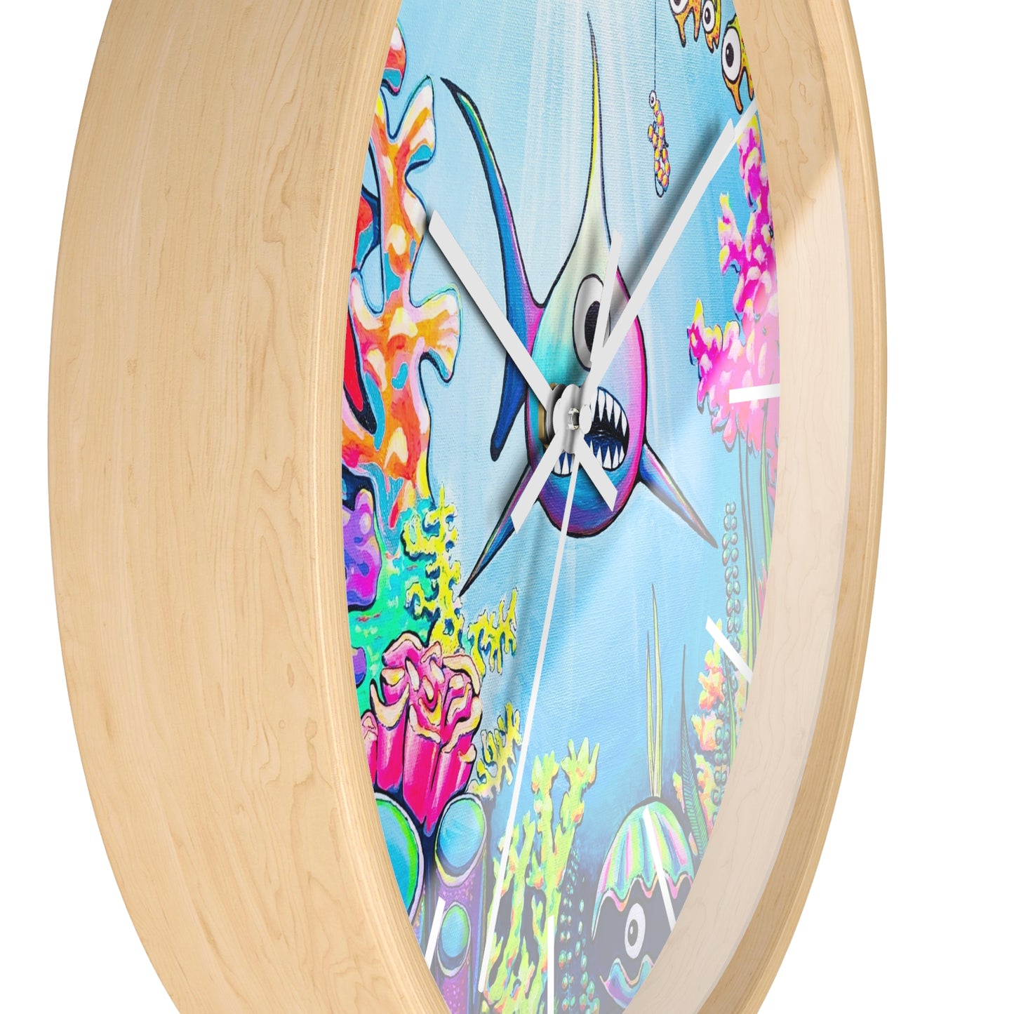 Cyclops Shark Pop Art Wall Clock
